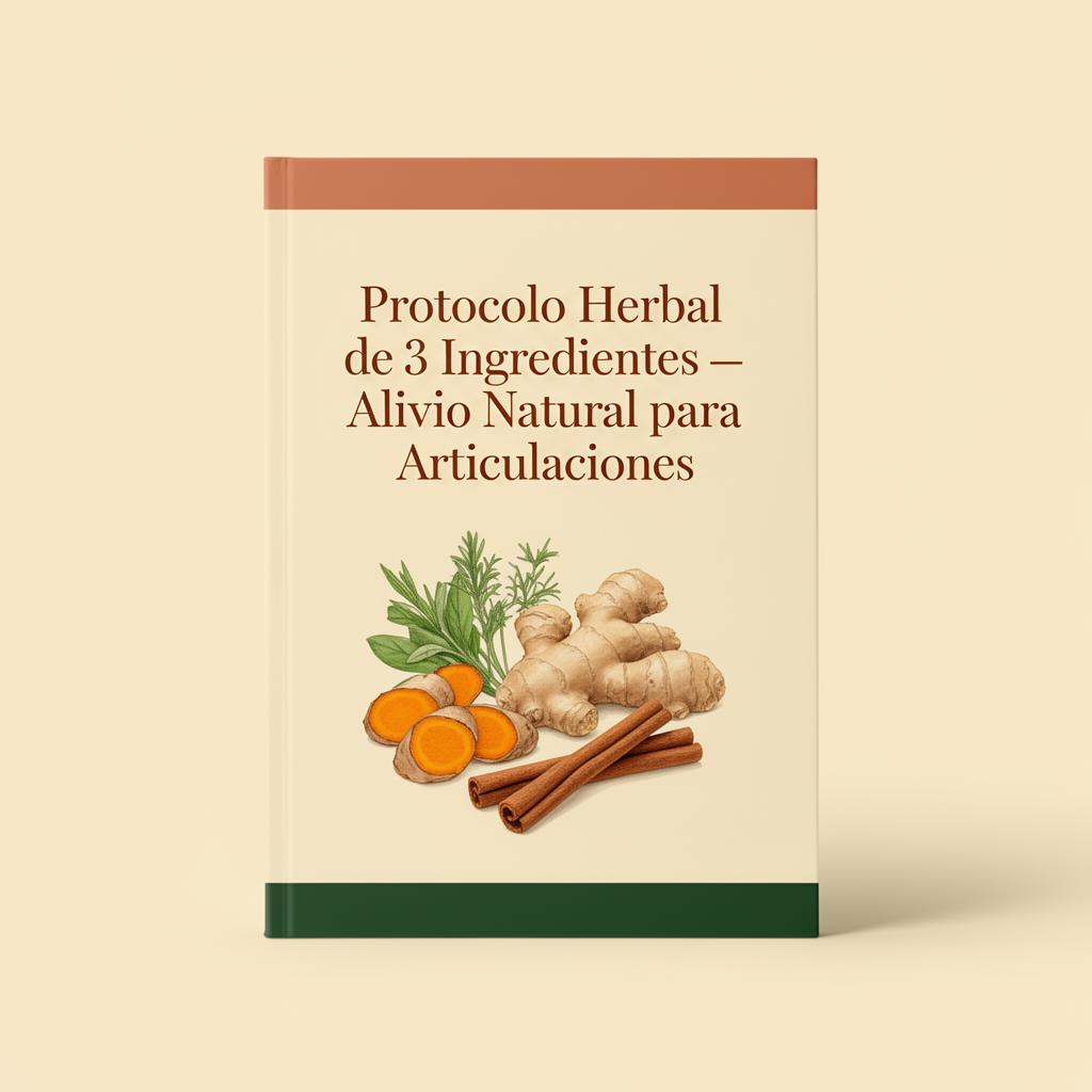Mockup de la guía digital del Protocolo Herbal de 3 Ingredientes